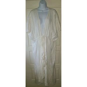 Aerie Ruffle Cape Maxi length Beachy Boho L/XL Cover Up NWT